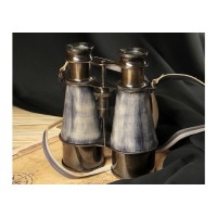 Бинокль декоративный винтажный "Silver Age" бронза/кожа