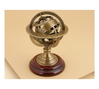 Армиллярная сфера декоративная интерьерная "Zodiac" D9 см.